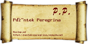 Péntek Peregrina névjegykártya